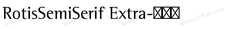 RotisSemiSerif Extra字体转换
